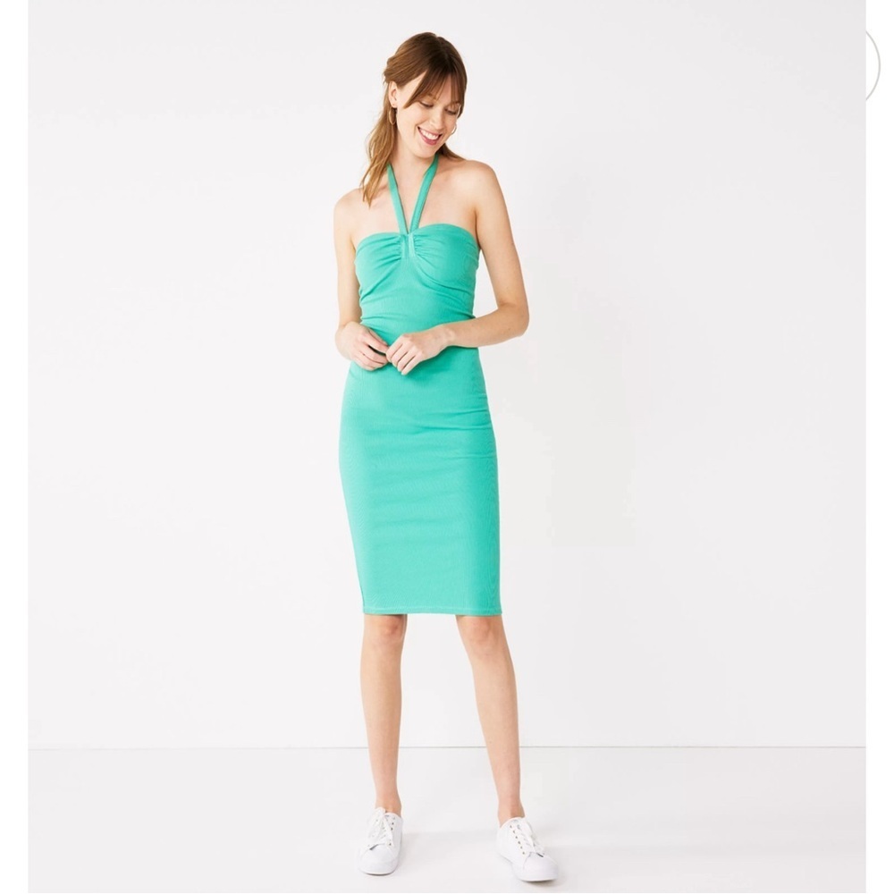 Women's Nine West Sweetheart Neckline Bodycon Dress Large L NWT - Picture 2 of 4